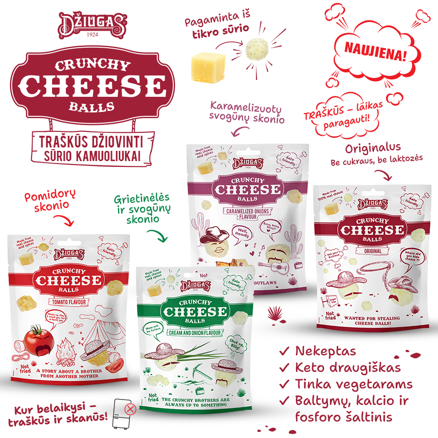 NAUJIENA! Džiugas taškūs užkandžiai